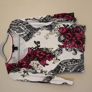 WHBM rich floral cardigan